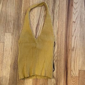 Forever 21 mustard yellow halter top. Size medium. New with tags, never worn.